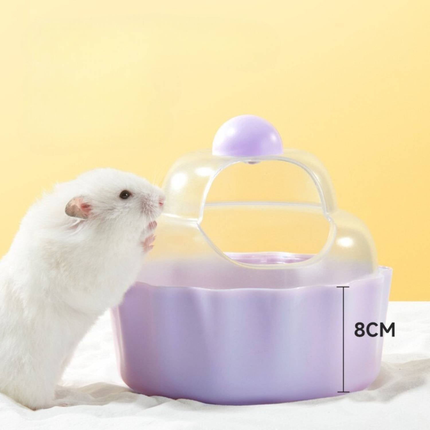 Hamster Badkamer Wastafel paars met hamster